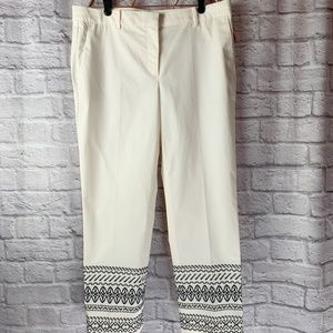 Ann Taylor Crops w/Embroidered Hem - NWT - 8